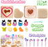 GET FRESH Sandwich Cutters and Sealers for Kids – 20-pcs Sandwich Sealers and Veggie Cutters set for Children – 2 Bread Cutters and Sealers with 5...