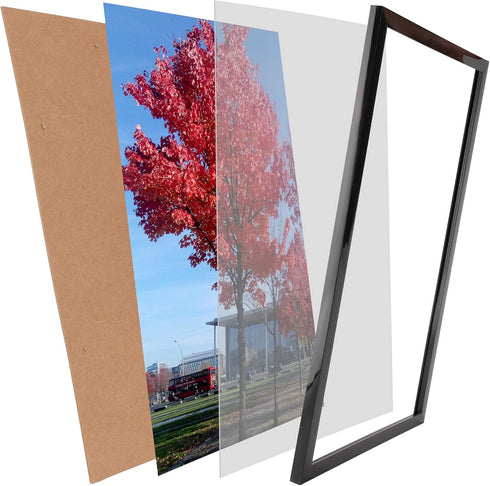 12x16 Picture Frame for Wall Black, Display pictures 12x16 Poster Frame, Wall Sign Poster Menu Photo Frames, 1 Pack...