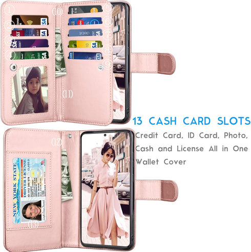 Tekcoo Galaxy S20 Plus Case, Galaxy S20+ Wallet Case, Luxury PU Leather Cash Credit Card Slots Holder Carrying Folio Flip Cover [Detachable Magnet...