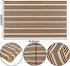 Front Outdoor Door Mat 2'x3',Tan Black Striped Outdoor Rug Machine Washable Cotton Layered Door Mat Entryway Throw Rug for Indoor Entrance...