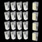 50Pcs Self Adhesive Clips 1Inch Double-Sided Adhesive Spring Clips Plastic Photo Sticky Clips Small Wall Tapestry Clips for Home Teachers Office C...