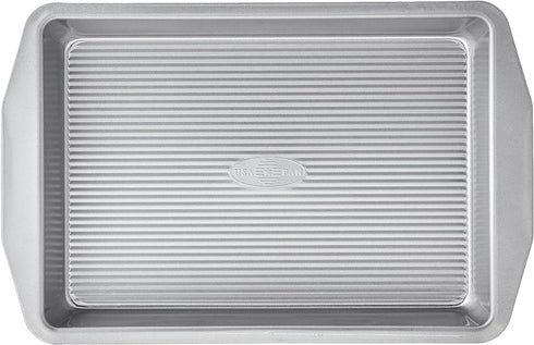 USA Pan 1110RC-3-ABC-1 American Bakeware Classics 9 x 13-Inch Rectangular Lasagna, Cake and Brownie Pan, Aluminized Steel...