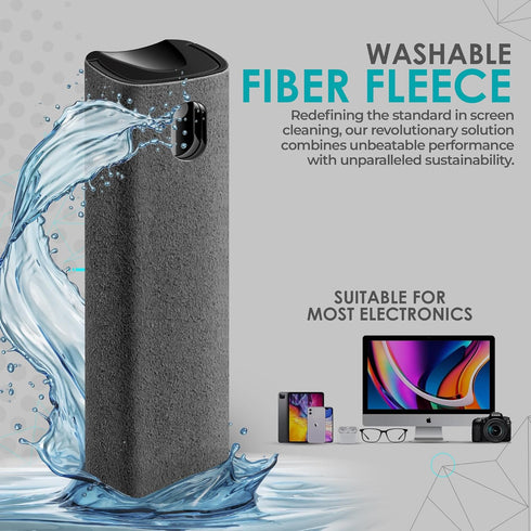 Screen Cleaner Spray and Wipe by Finestic, Electronic Computer Screen Cleaner with Microfiber Cleaning Cloth, Touchscreen Mist Cleaning Kit for Ca...