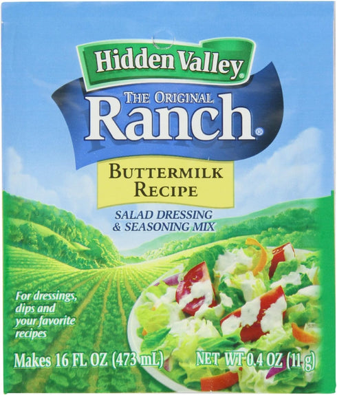 Original Ranch - Buttermilk Recipe - Salad Dressing & Seasoning Mix - Makes 16 FL OZ (473 mL) - Net Wt. 0.4 OZ (11 g) - Pack of 5 Packets...