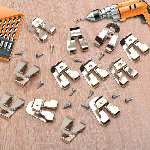 8 Pcs Metal Replacement Belt Hook Clip for Dewalt Tool, Windspeed Stainless Steel Driver Belt Clips for Dewalt Power Tools Drill Driver Belt Clips...