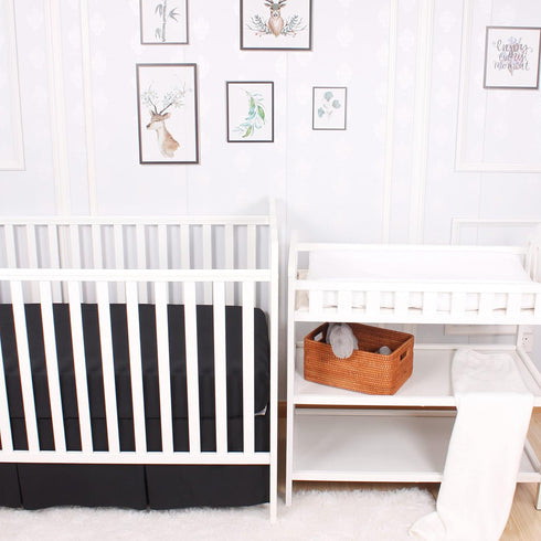 White Diaper Changing Pad Cover with Strap Holes Set of 3, Snug Fit 4-sided Contoured Changing Table Pad 16x31 16x32, Fitted Change Pad Sheet Neut...