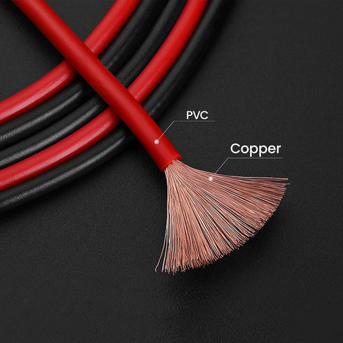 KAIWEETS Alligator Clips Electrical Test Leads Set, 15A Jumper Wires Heavy Duty with Protective Copper Clips, Premium PVC Silicone Cables for Elec...