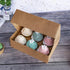 ONE MORE Cupcake Boxes with Inserts 6 Holders,9.5x6.3x3inch Large Brown Kraft Standard Bakery Boxes with Window Food Grade Cake Carrier Container ...