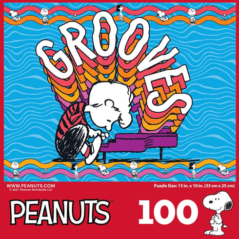RoseArt - Peanuts - Grooves - 100 Piece Jigsaw Puzzle for Kids and Adults...