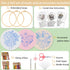 Ohcol 3 Sets Embroidery Kit for Beginners with Easy-to-Follow Operating Instructions,Cross Stitch Kits for Adults with Flowers Patterns,Needlepoin...