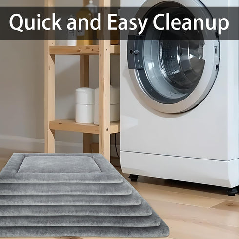 Dog Bed Mat, Crate Pad Reversible(Cool or Warm), Ultra Soft Dog Kennel Pad, Cozy Sleeping Mat for Small, Middle and Large Dogs and Cats (S(24”x 18...