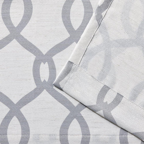 EXCLUSIVE HOME Kochi Light Filtering Linen Blend Grommet Top Curtain Panel Pair, 52x96, Dove Grey...