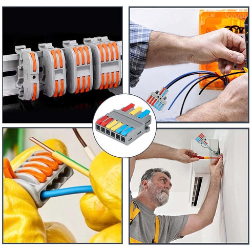 Robust Lever Wire Kit: Quick Connect Electrical Splicing, Compact Conductor 28-12 AWG for Reliable Inline Circuits (LT-636, 10)...