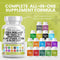 Clean Nutraceuticals Citrus Bergamot 3000mg Red Yeast Rice 6000mg Capsules with Plant Sterols 6000mg - with Hawthorn Extract Olive Leaf Niacin Vit...