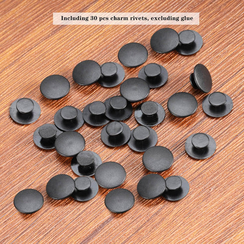 Ultimate Blank Bit Attachment Compatible with Bogg Bags Origanal/Baby/Bitty,30 Pcs Necessary DIY Charm Ornaments Button Accessories for Beach Bag...