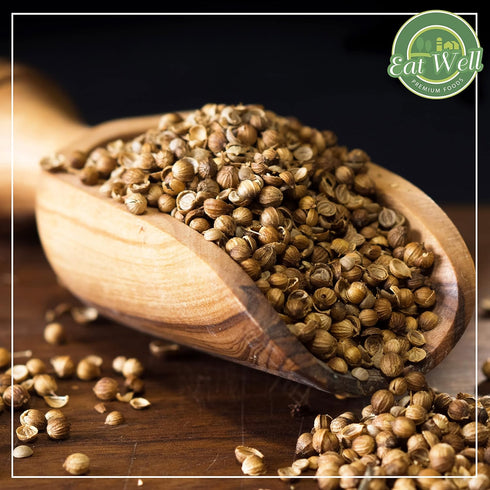 Eat Well Ground Coriander Powder 15 oz, Bulk Traditional Ground Coriander Cilantro Seeds in Shaker Bottle, Gourmet Spices Seasonings, Pure Spice I...