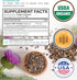 USDA Organic Milk Thistle Capsules - 80% Silymarin Supplement for Liver Support- Super Concentrated 300mg of 30:1 Milk Thistle Extract Equivalent ...