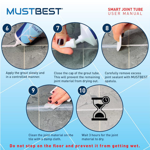 Grout Repair Kit (Gold 5.6 Oz-160 Gr), Four Way Use, Repair, Renew, Repaint, Fill The Gaps, Fast Drying, Odorless, Waterproof and Pre-Mixed Grout ...