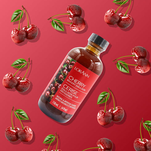 Lorann Oils Cherry Bakery Emulsion: Authentic Cherry Flavor, Perfect for Enhancing Fruit Undertones in Baked Goods, Gluten-Free, Keto-Friendly, Ch...