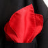 Fine Red 100% Silk Pocket Square for Men Full-Sized 17"x17"...