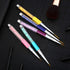 Mudder 10 Pieces 3D Nail Brushes Set Nail Liner Ombre Brush Nail Painting Design Pen Brushes Acrylic Rhinestone Handles Nail Pens...