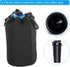 PATIKIL Camera Lens Bag, 2 Pcs 3.9" IDx7.1 H Drawstring Lens Pouch with Thick Protective Neoprene, Lens Case for DSLR Camera Lens, Water Coffee Cu...
