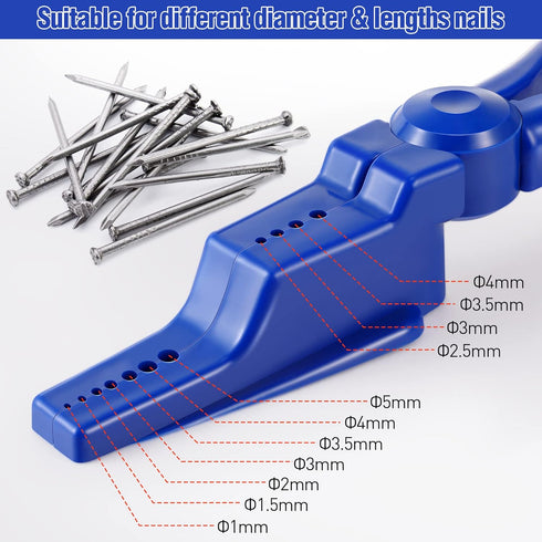 2 Pcs Nail Holder for Hammering, Plastic Pliers, Finger Safe for Hammer Nails in Slip Joint Pliers, Finishing Nails Pliers Keeps Fingers Safe, Bas...