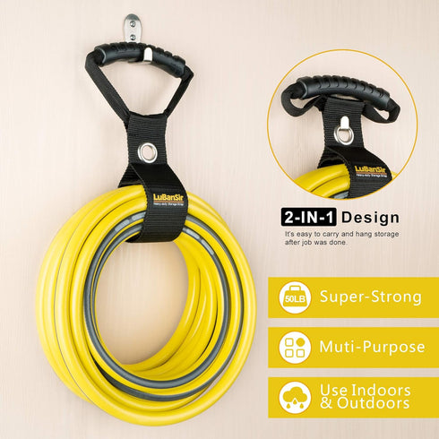 LuBanSir 3 Pack Extension Cord Organizer, 28" Portable Hook and Loop Storage Straps with Grommet Fit Extension Cords, Cables, Ropes, Garden Water ...