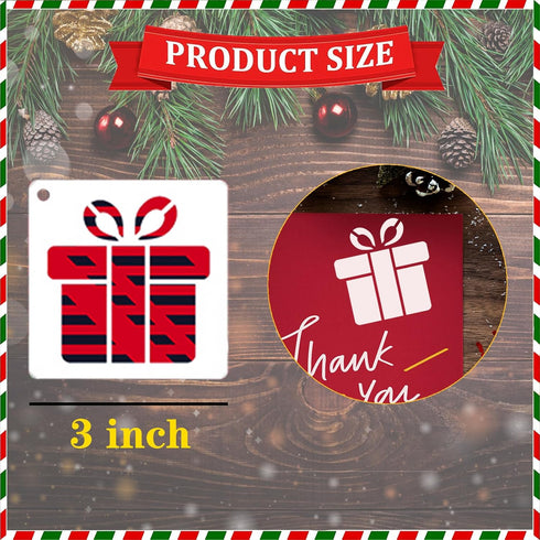 100 Pieces Christmas Stencils?3x3in and Reusable Painting DIY Template for Painting on Wood Ornaments DIY Crafts Fabrics Window Christmas Decorati...