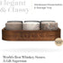 Whiskey Chilling Stones - Set of 6 Handcrafted Premium Granite Round Sipping Rocks - Hardwood Presentation & Storage Tray by R.O.C.K.S....