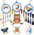 INFUNLY 6 Stamped Cross Stitch Kits for Animal Pattern DIY Embroidery Kits for Beginners with Instruction for Christmas Backpack Charms, Ornaments...