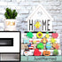 Jetec Home Decor Interchangeable Sign Wooden Decorative Home Signs Interchangeable Table Centerpiece Blessed Table Centerpiece Fireplace Decoratio...