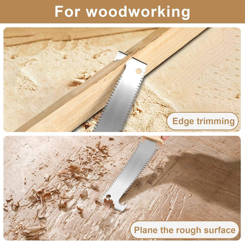Hand Saw for Woodworking Hand Tools,6 inch Double Edge TPI 11 Pull Saw Flush Cut Saw for Wood, Small Trim Saw for Outdoor Camping Garden...