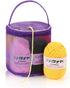 Coopay Tiny Yarn Bag with Grommet Knitting Crochet Storage Organizer Mesh Mini Yarns Drum Container for Carry Yarn Ball, Knitting Supplies and Sew...