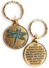 RecoveryChip Green Color Dragonfly One Day At A Time Keychain Serenity Prayer In Bronze...