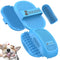 Dog Bath Brush + Gift Toothbrush | Dog Shower Brush | Dog shampoo brush with Non-Slip handle, ideal for short and long coats | Remove loose skin w...