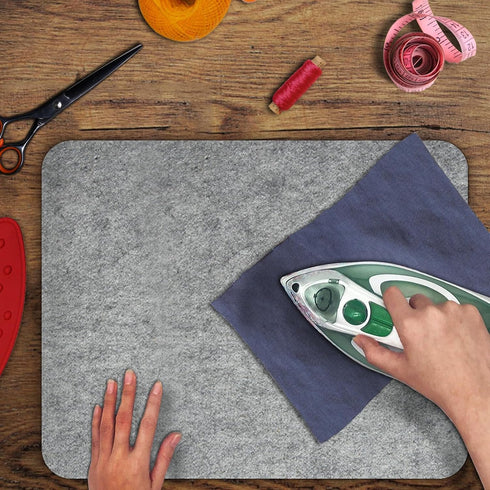 MOHOM 15" x 12" Wool Pressing Mat 100% New Zealand Felted Wool Ironing Mat Pad Blanket for Quilter, Sewing, Quilting Supplies and Notions...