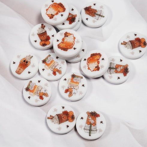 18Pcs Animal Silicone Beads Cartoon Dog Butterfly Halloween Cup Beads Silicone Focal Beads for Jewelry Making DIY Necklaces Bracelet Keychain Lany...