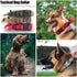 Tactical Dog Collar, Adjustable Military Training Nylon Dog Collar with Control Handle and Heavy Quick-Release Metal Buckle for Small Medium Large...