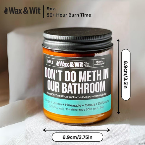 Wax & Wit Funny Soy Candle Gift for Women - Humorous, Aromatherapy Soy Wax Candle, Ideal for Housewarming, Coworker, Birthday – Pineapple, Cassis,...