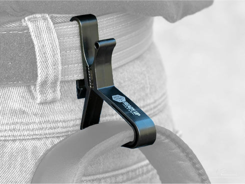 EarClip – Universal Belt Clip for Ear Muffs - Neodymium Magnetic Closure - Fits Belts up to 2 Inches - Black, Secure & Convenient Hearing Protecti...