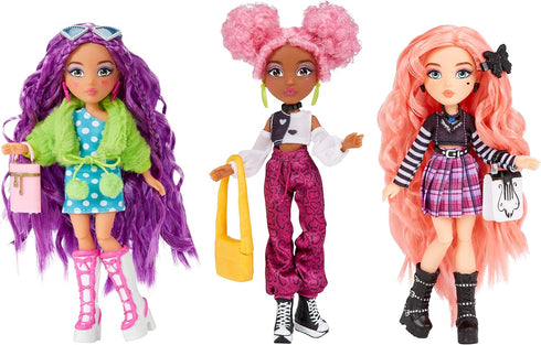 MGA Entertainment Dream Ella Extra Iconic Mini Doll - DreamElla Soft Girl Inspired Fashions with Purple Hair and Heart Painted Cheeks, Fashion Dol...