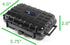 CASEMATIX Protective Travel Case Compatible with ZOLEO Satellite Communicator - Crushproof & Waterproof Case for Satellite Phone Accessory, Chargi...