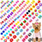 100pcs Dog Hair Bows, Bulk Pet Small Dog Bows Girl with Rubber Bands, Tiny Dog Hair Grooming Bows, Mix Dainty Puppy Dog Bows, Handmade Yorkie Dog ...