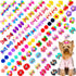 100pcs Dog Hair Bows, Bulk Pet Small Dog Bows Girl with Rubber Bands, Tiny Dog Hair Grooming Bows, Mix Dainty Puppy Dog Bows, Handmade Yorkie Dog ...