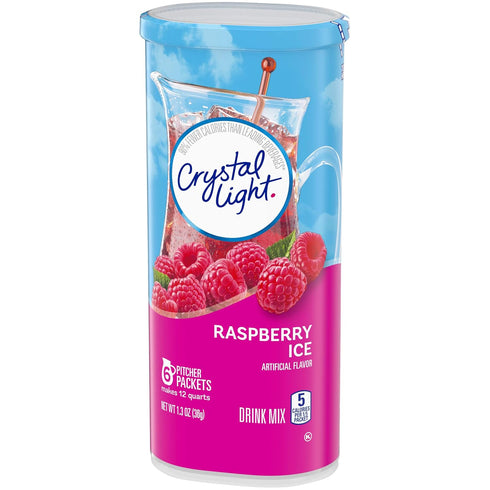 Crystal Light Sugar-Free Raspberry Ice Drink Mix (6 Pitcher Packets)...