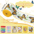 Whaline 6 Roll Butterfly Wired Edge Ribbon 36 Yards Colorful Butterfly Daisy Flower Plaids Craft Ribbon Spring Summer Farmhouse Fabric Ribbon for ...