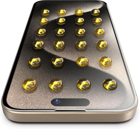 Magic-APP IPhone 15 pro Screen Protector,9H Hardness, HD Clear Tempered Glass, Auto Dust-Elimination, Bubble Free, Full Coverage, Easy Installatio...