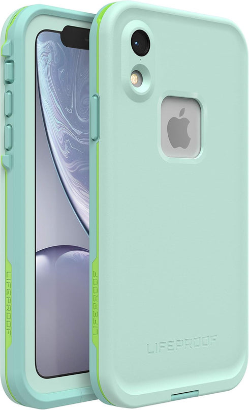 LifeProof iPhone XR FR? Series Case - TIKI (FAIR AQUA/BLUE TINT/LIME), waterproof IP68, built-in screen protector, port cover protection, snaps to...