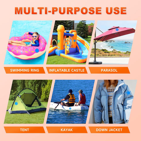 Vinyl Pool Patch Repair Kit, 30 Pieces Self Adhesive Vinyl Inflatable Waterproof TPU Repair Patches for Inflatable Toys Swimming Pool, Tent, Canva...